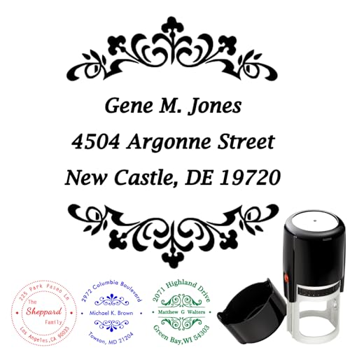 Benutzerdefinierte Runde Adressstempel, SelbstfäRbende Personalisierte Adressstempel Mit Namen, Individuelle Stempel FüR Unternehmen Benutzerdefinierte Runde Adressstempel, SelbstfäRbende Personalisierte Adressstempel Mit Namen, Individuelle Stempel FüR Unternehmen von Busparst