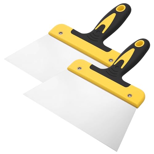 2 Stück Tapetenschaber Werkzeug, Spachtel Werkzeug Set, Spachtelmesser mit 195 mm breiter, flexibler Trockenbau Spachtelset zum Wände Abkratzen und Entfernen Tapeten, Füllen, Dekorieren, Putz, DIY 2 Stück Tapetenschaber Werkzeug, Spachtel Werkzeug Set, Spachtelmesser mit 195 mm breiter, flexibler Trockenbau Spachtelset zum Wände Abkratzen und Entfernen Tapeten, Füllen, Dekorieren, Putz, DIY von But the cow
