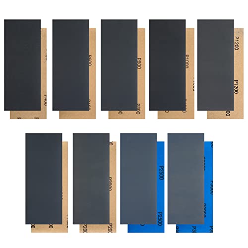 36 Stk Schleifpapier Sortiment Set, Trocken und Nass Schleifpapier 400/600/800/1000/1200/1500/2000/2500/3000 feine Körnung 23 x 9 cm für Wände, Holzmöbel, Stein, Metall Polieren 36 Stk Schleifpapier Sortiment Set, Trocken und Nass Schleifpapier 400/600/800/1000/1200/1500/2000/2500/3000 feine Körnung 23 x 9 cm für Wände, Holzmöbel, Stein, Metall Polieren von But the cow