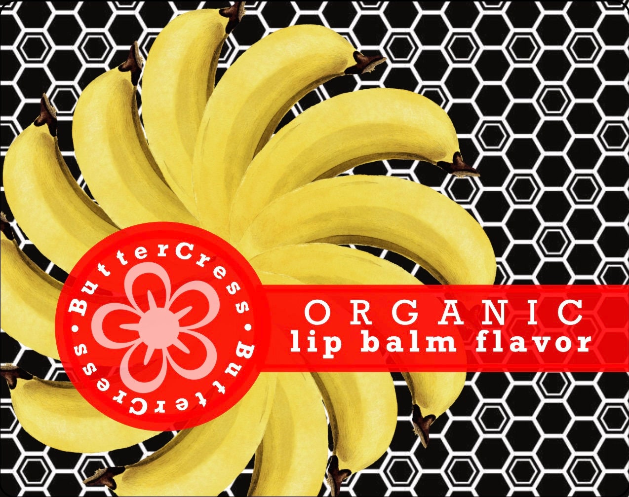 Bee's Knees Bio Lippenbalsam Duftöl | Banana Honey Vanilla Ungesüßtes Lippenaroma Für Balsame, Glosse & Peelings - Sofort Versandfertig von ButterCress