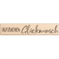 BUTTERER Stempel "Herzlichen Glückwunsch" von Butterer