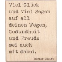 BUTTERER Stempel "Viel Glück und viel Segen" von Butterer