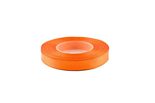 Creativery 32m Satinband 12mm (020 orange) // Schleifenband einseitiges Hochzeit Taufe Deko Band Dekoband Geschenkband 15mm 1,5cm 10mm 1cm von Creativery