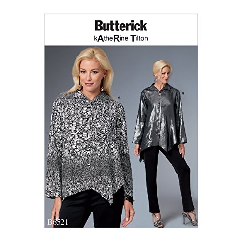 Butterick Patterns 6521 F5 Misses Top Schnittmuster, Tissue, mehrfarbig, 17 x 0,5 x 22 cm von Butterick Patterns