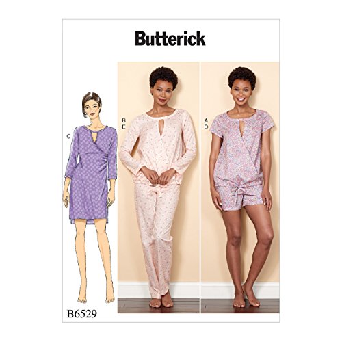 Butterick Patterns 6529 Y, Misses Top, Kleid, Shorts und Hose, Größen xsm-med, Tissue, mehrfarbig, 17 x 0,5 x 22 cm von Butterick Patterns
