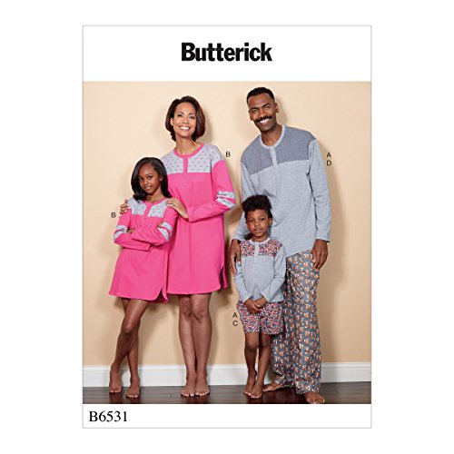 Butterick Patterns 6531OS 6531 OS Schnittmuster für Damen, Herren, Kinder, Jungen, Mädchen, Top/Tunika/Shorts und Hosen, Tissue, Mehrfarbig, 17 x 0.5 x 22 cm Butterick Patterns 6531OS 6531 OS Schnittmuster für Damen, Herren, Kinder, Jungen, Mädchen, Top/Tunika/Shorts und Hosen, Tissue, Mehrfarbig, 17 x 0.5 x 22 cm von Butterick