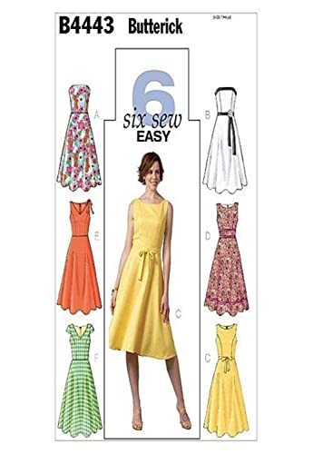 Butterick Patterns B4443 Size BB 8-10-12-14 Misses Petite Dress, Pack of 1, White von Butterick