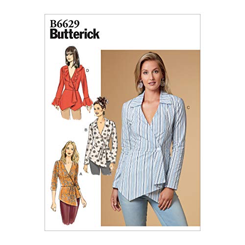 Butterick Patterns B6629E5 Damen Strickmuster Langarm Hemd Nähmuster von Butterick Patterns