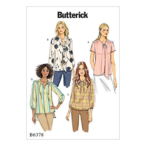 Butterick Patterns Butterick 6378 A5 Schnittmuster Top und Tunika, mehrfarbig, Größen 6–14 von Butterick