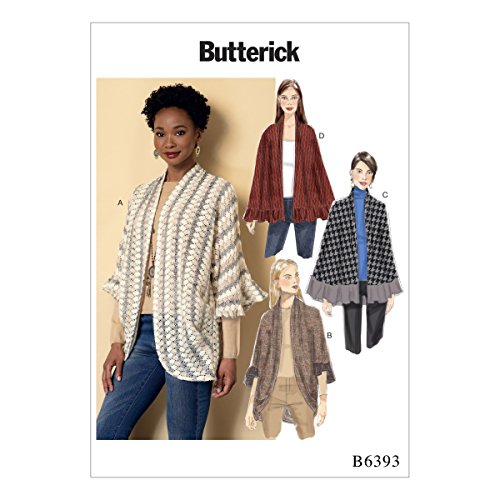 Butterick Patterns Butterick 6393 ZZ Schnittmuster Wrap, Mehrfarbig, Größen lrg-XXL von Butterick