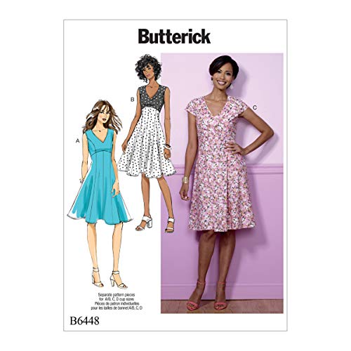 Butterick Patterns Butterick 6448 A5, Schnittmuster Kleid, Größen 6–14, Mehrfarbig von McCall's