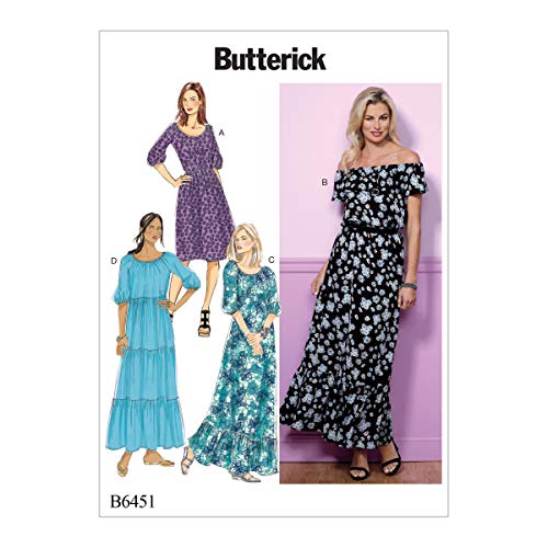 Butterick Patterns Butterick 6451 ZZ, Schnittmuster Kleid, Größen lrg-xxl, mehrfarbig von Butterick