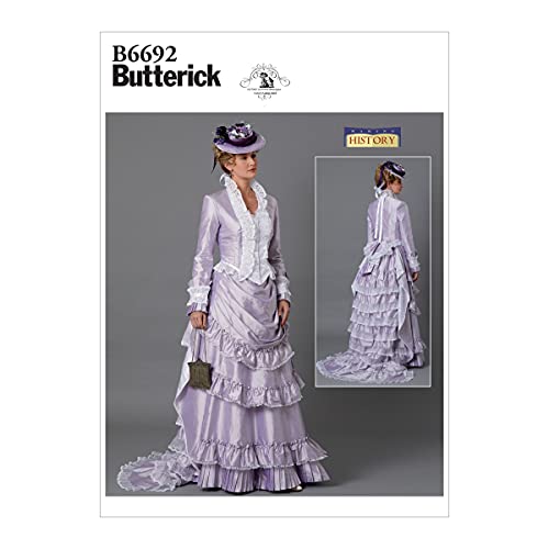 BUTTERICK B6692A5 Schnittmuster Damen Historische Jacke und Rock Kostüm Gr. 34-42 von Butterick