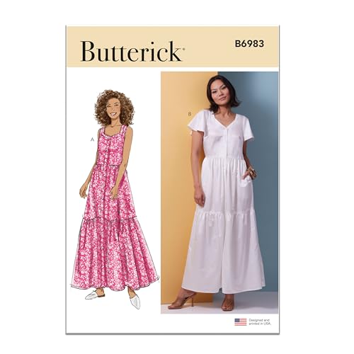 BUTTERICK B6983A Damenkleider A (XS-S-M-L-XL-XXL) von Butterick