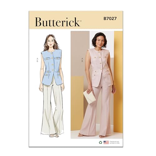 BUTTERICK Schnittmuster B7027K5 Damenweste und Hose K5 (36-38-40-42-44) von Butterick
