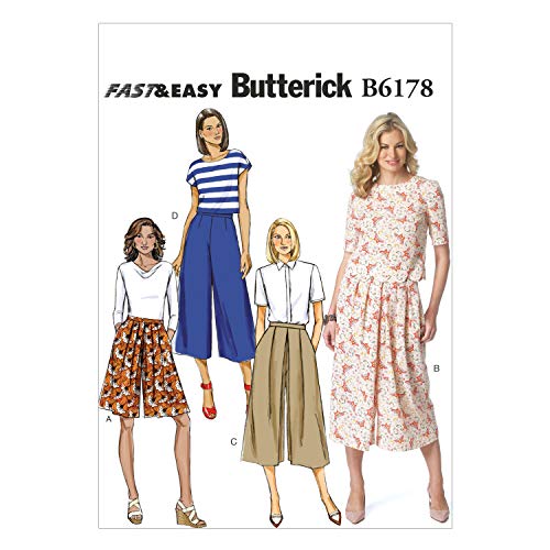 Butterick Schnittmuster, Denim, Leinen, Mehrfarbig, A5 (6-8-10-12-14) von Butterick