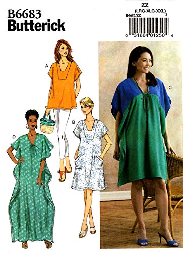 Butterick B6683ZZ Schnittmuster, Papier, weiß, Verschiedene Größen von Butterick