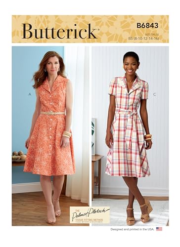 Butterick B6843B5 Damenkleid B5 (36-38-42-44), 8-10-12-14-16 von Butterick