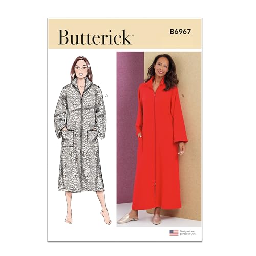 Butterick B6967AA Damen-Bademantel AA (XS-S-M-L-XL) von Butterick