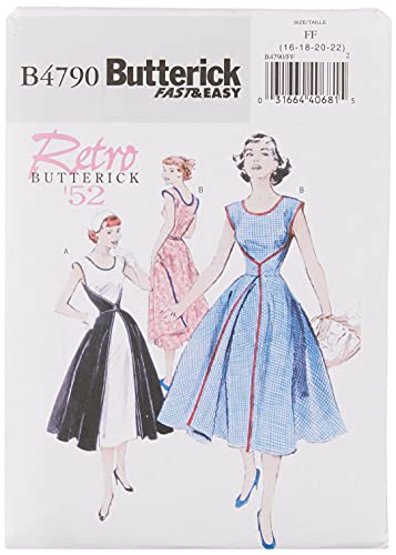 Butterick BTK 4790 FF(16-22) B4790 Schnittmuster zum Nähen, Elegant, Extravagant, Modisch von Butterick