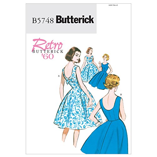 Butterick BTK 5748 A5 (6-8-10-12-14) B5748 Schnittmuster zum Nähen, Elegant, Extravagant, Modisch von Butterick