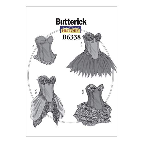 Butterick Pattern Butterick Muster 6338 E5, Kostüme für Damen, Größen 42-50, Tüll, (14-16-18-20-22) von Butterick