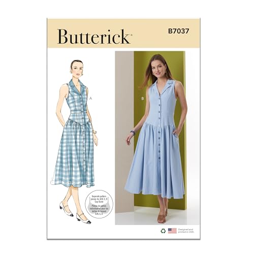 Butterick Schnittmuster B7037Y5 Damenkleid Y5 (46-50-52-54) von Butterick