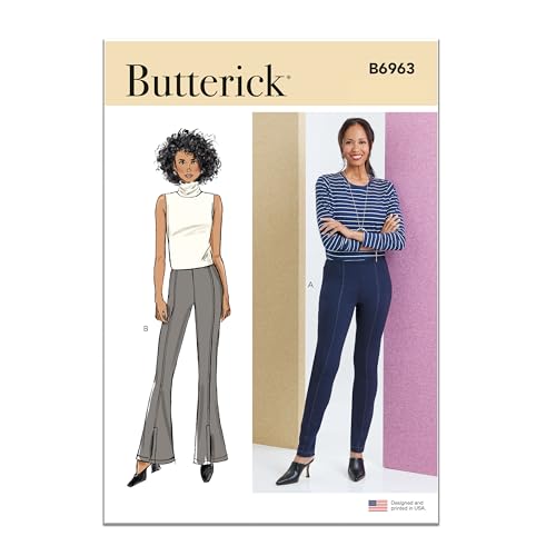 Butterick Schnittmuster-Set für Damen, eng anliegende Hosen, Design-Code B6963, Größen 37-34-46-40 von Butterick