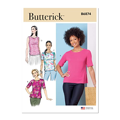 Butterick Schnittmuster-Set für Strick-Tops, für Damen, Designcode B6874, Größen 44-46-50 von Butterick