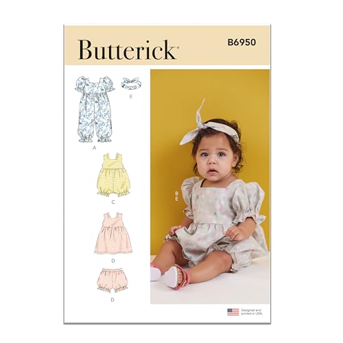 Butterick Schnittmuster für Baby-Sportbekleidung, mehrfarbig Butterick Schnittmuster für Baby-Sportbekleidung, mehrfarbig von Butterick