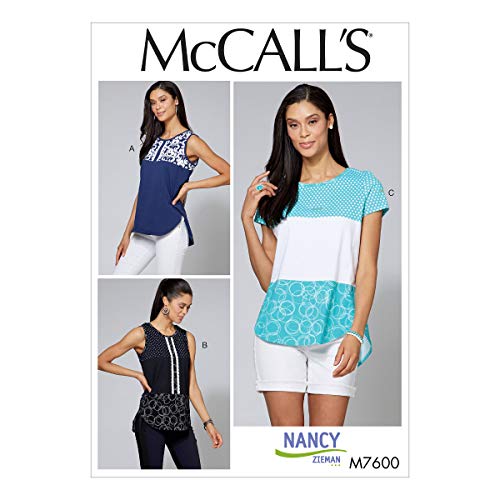 McCall 's Patterns 7600 B5 Misses/Damen-Tops, Mehrfarbig, Größe 8–16 von Butterick