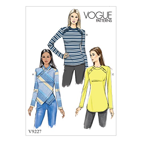 Vogue Mustern 9227 A5 Oberteile Damen Schnittmuster, mehrfarbig, Größen 6–14 von Butterick