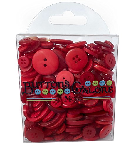Buttons Galore Knöpfe aus robustem Kunststoff BG1347 "Primary", mehrfarbig von Buttons Galore