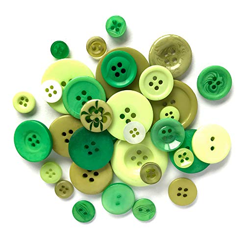 Buttons Galore Knöpfe aus robustem Kunststoff "Rainforest" Durable Plastic Stylish Button von Buttons Galore