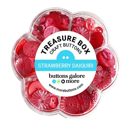 Buttons Galore Treasure Box-Strawberry Daquiri Buttons Galore Treasure Box-Strawberry Daquiri von Buttons Galore