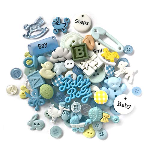 Knöpfe Galore Baby Boy, langlebig, aus Kunststoff, mit Druckknopf von Buttons Galore
