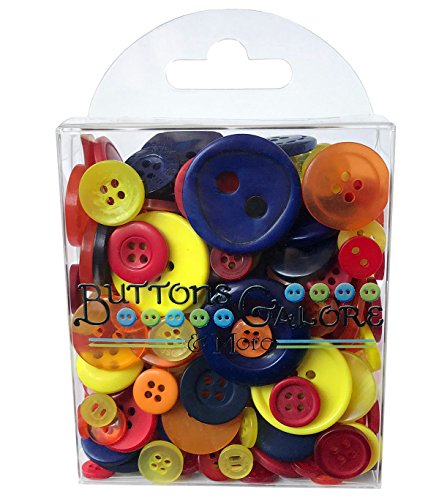 Knöpfe Galore Class, aus Kunststoff, mit Druckknopf, Mehrfarbig, Farbe von Buttons Galore