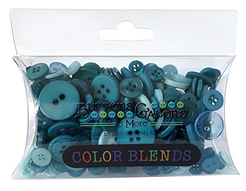 Knöpfe Galore Teal, Kunststoff, robust, EIS mit Knopf, bunt, Farbe Knöpfe Galore Teal, Kunststoff, robust, EIS mit Knopf, bunt, Farbe von Buttons Galore