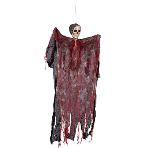Skelett-Gaze-hängender Geist, Halloween Hängende Skelett Gaze Geist, 107x44CM Schädel Gaze Geist, Hängend Grim Reaper Dekoration, Halloween HäNgender Skeleton, Hängende Skelett-Sensenmänner, Red Skelett-Gaze-hängender Geist, Halloween Hängende Skelett Gaze Geist, 107x44CM Schädel Gaze Geist, Hängend Grim Reaper Dekoration, Halloween HäNgender Skeleton, Hängende Skelett-Sensenmänner, Red von Butyeak