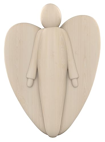 Handschmeichler - Dein Schutzengel. Kleiner Begleiter aus Holz, handgefertigter Talisman, Glücksbringer und Schutzsymbol, Format 4,8 x 3,6 cm von Butzon & Bercker