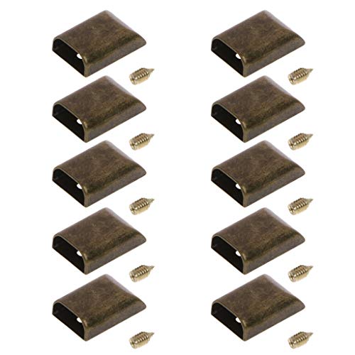 Buwei 10 Stück Leder Craft DIY Metall Reißverschluss Schwanz Clips Schnalle Stop Schwanz Stecker Kopf Werkzeugverschluss mit Schrauben Buwei 10 Stück Leder Craft DIY Metall Reißverschluss Schwanz Clips Schnalle Stop Schwanz Stecker Kopf Werkzeugverschluss mit Schrauben von Buwei