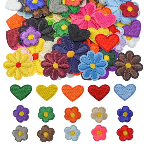 BuxiuGK 65 Stück Gänseblümchen Blume Patches und Herz Flicken zum Aufbügeln zum Aufnähen oder Aufbügeln auf Kleidung Hut Jeans Rucksäcke DIY-Zubehör BuxiuGK 65 Stück Gänseblümchen Blume Patches und Herz Flicken zum Aufbügeln zum Aufnähen oder Aufbügeln auf Kleidung Hut Jeans Rucksäcke DIY-Zubehör von BuxiuGK