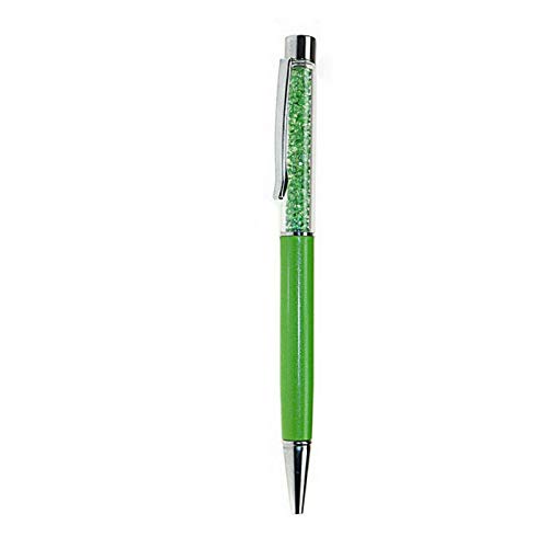 Kugelschreiber aus Kristall und Strass, mit Swarovski-Kristallen, 5 Farben erhältlich, für Büro, Schule grün von Buzz