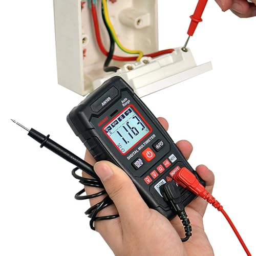 Bvizyelck Volt Messgerät, Voltmeter Multimeter | Smart Voltage Tester,2000 Zählungen Voltmeter messen AC/DC -Volta, Widerstand, Kontinuität für Autogeräte für Automobile von Bvizyelck