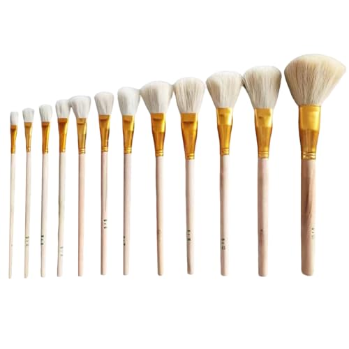 12 STK acrylfarben Pinsel Set, professioneller Pinsel Set passend für Ölmalerei, Aquarellmalerei, industrielle Schönheit und Make-up 12 STK acrylfarben Pinsel Set, professioneller Pinsel Set passend für Ölmalerei, Aquarellmalerei, industrielle Schönheit und Make-up von Bvxchg