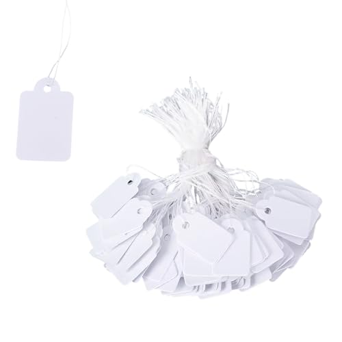 500 STK Preisschilder, 30x48mm Kraftpapier Preisschilder Kann für flohmarkt, Modeschmuck und Erinnerungsschilder verwendet werden von Bvxchg