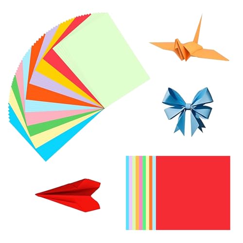 Bvxchg 100 Blätter 10x10 CM Origami Papier farbiges Scrapbook Kunst und Handwerk Papier für DIY 20 Farben Bvxchg 100 Blätter 10x10 CM Origami Papier farbiges Scrapbook Kunst und Handwerk Papier für DIY 20 Farben von Bvxchg