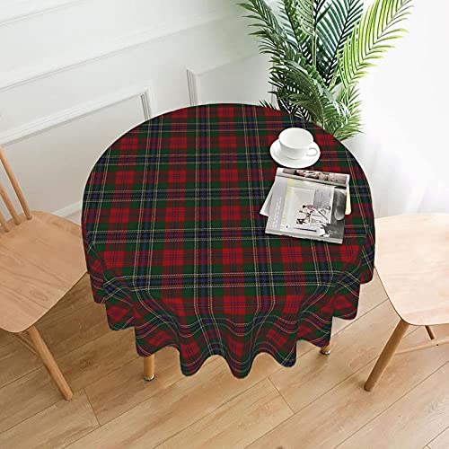 Tischdecke Scottish Tartan 60 Zoll wasserdicht staubdicht runde Tischdekoration knitterfreie Tischtuch Tischdecke Scottish Tartan 60 Zoll wasserdicht staubdicht runde Tischdekoration knitterfreie Tischtuch von Bxfdc