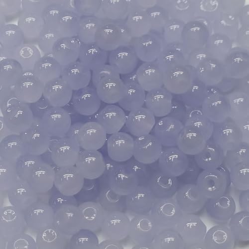 Glasperlen, 8 mm, Glasperlen für Armbänder, Halsketten, Schmuckherstellung, Basteln, Lavendel, 200 Stück von Bxwoum