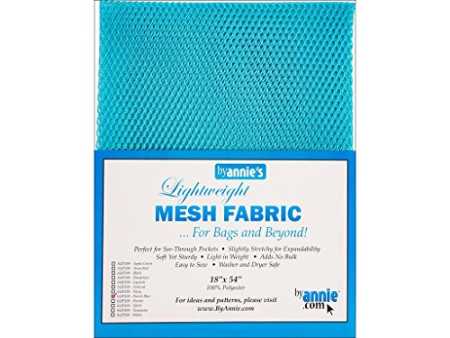 By Annie SUP209-PARROT BLUE leicht, 100% Polyester Netzstoff, hellblau, 46 x 137 cm von Annie